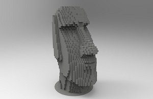 3d model building moai