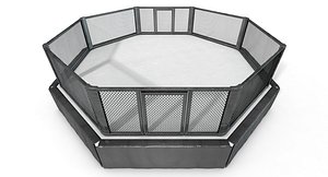 c4d fenced mma fight