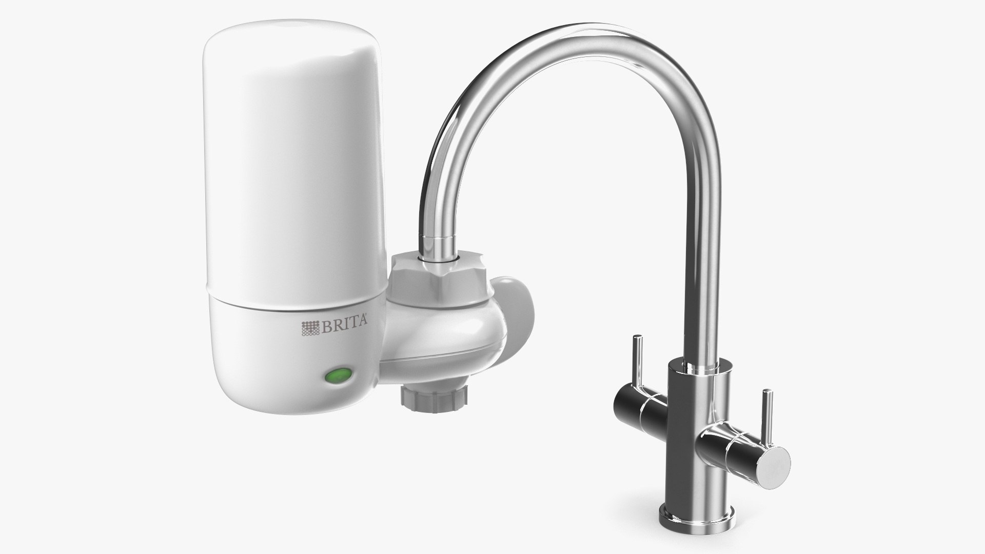 Faucet Mount Filter Brita on Kitchen Mixer 3D model TurboSquid 2027962