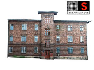 3D facade street abandoned