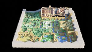 The Legend of Zelda A link to the Past World Map model