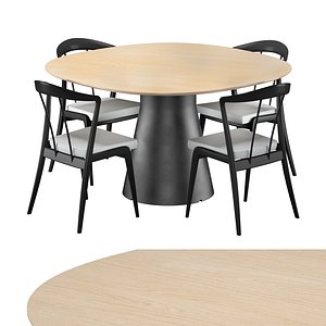 ANDREU WORLD REVERSE TABLE-Solen chair 3D