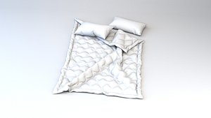 Duvet and Pillows with Marvelous Designer File