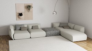 3D Mia Corner Sofa
