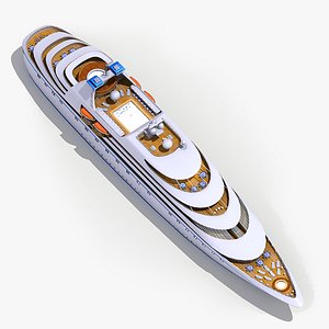 3d model passenger cruise ship