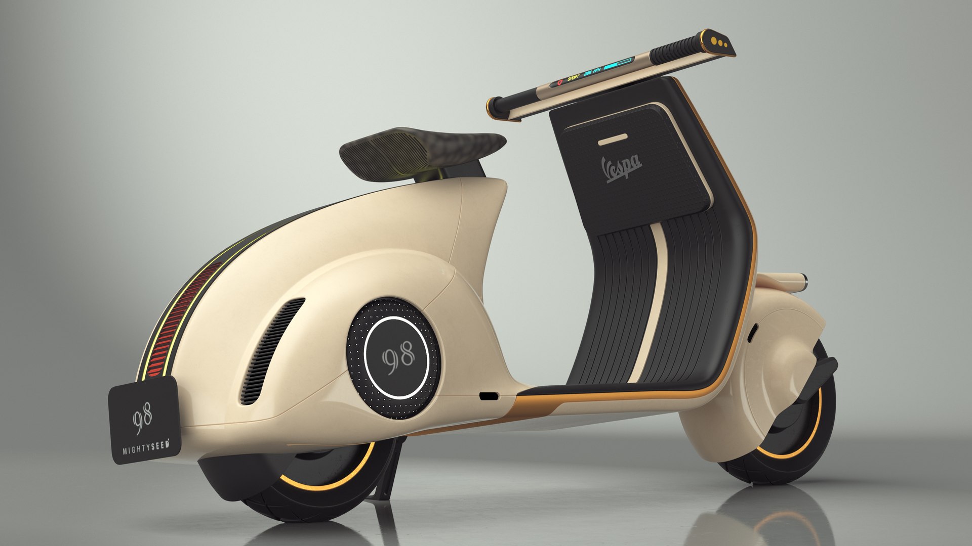 3D Modern Beige Electric Scooter Vespa 98 Parked Lights On https://p.turbosquid.com/ts-thumb/oF/aiJvK8/xA/modern_beige_electric_scooter_vespa_98_parked_lights_on_008/jpg/1714763311/1920x1080/fit_q87/149493b315ed6c2093d56ddb810ed14bc83ae123/modern_beige_electric_scooter_vespa_98_parked_lights_on_008.jpg