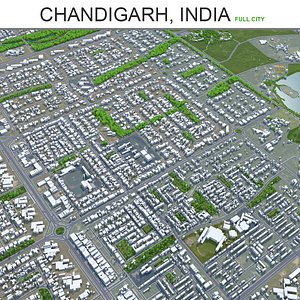 3D city area building model