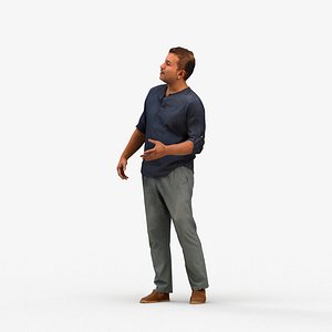 00571Omar008 - Adult Middle Eastern man talking in public wearing autumn or spring attire