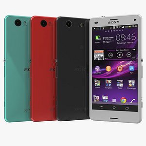 sony xperia z3 compact 3d model