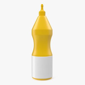 mustard plastic squeeze bottle design model