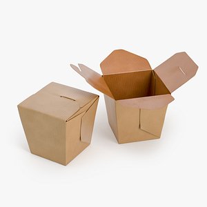 3D chinese wok box package model
