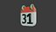 icono de calendario 31
