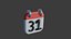 icono de calendario 31