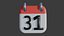 icono de calendario 31