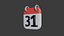 icono de calendario 31