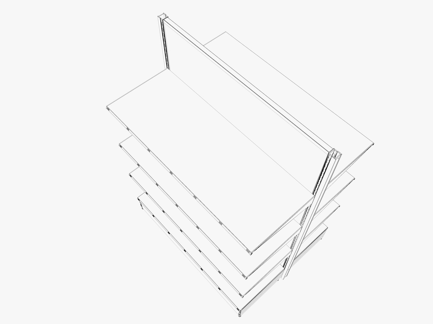 3D Store Shelf Model - TurboSquid 2401102