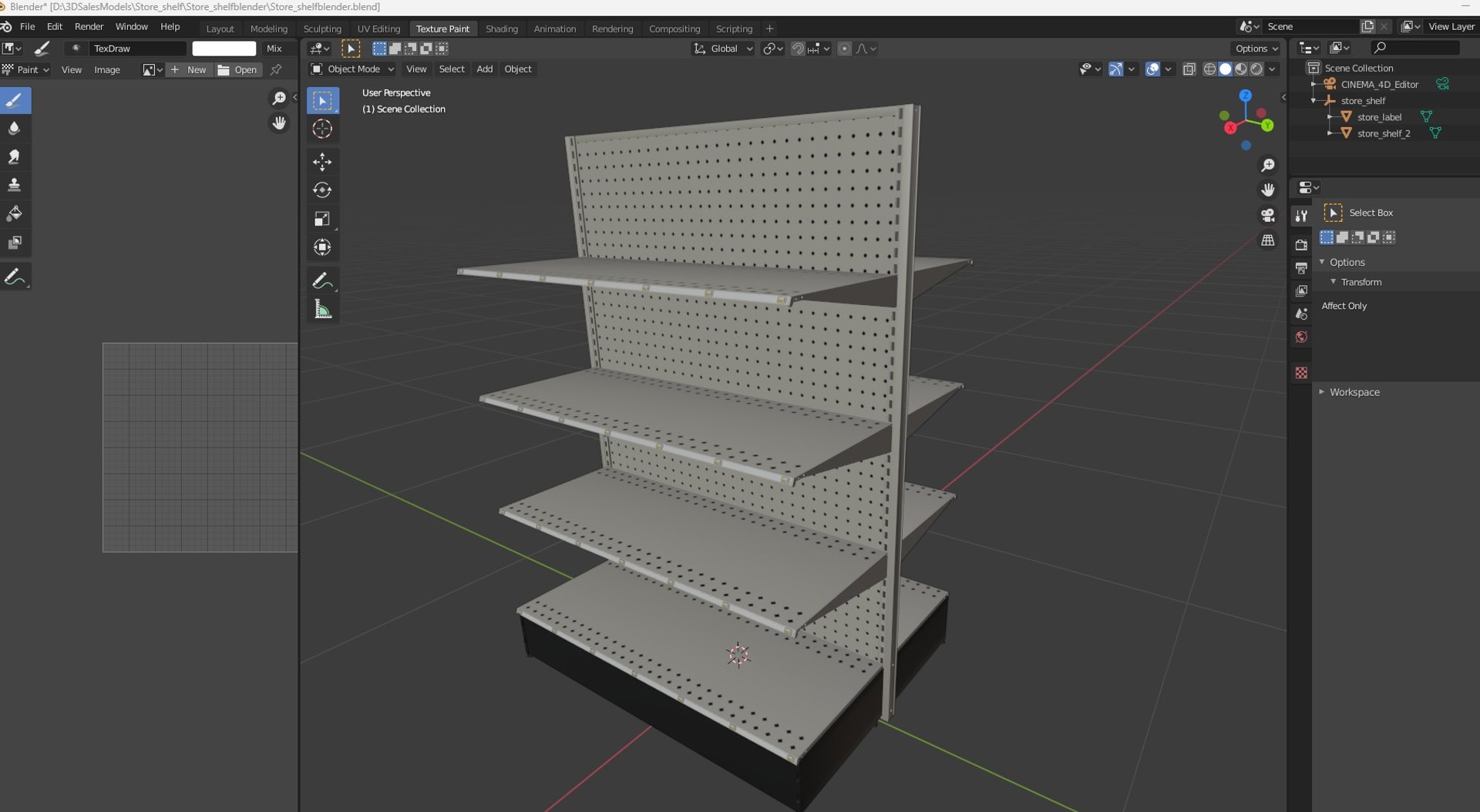3D Store Shelf Model - TurboSquid 2401102