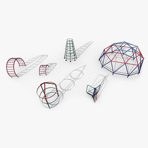 3D Old Playground Props Set vol.2