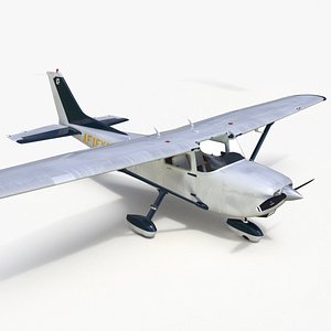 3D model Single Engine Propeller Aircraft Cessna 172