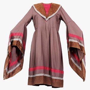 3D Long Sleeve Dress Remastered model