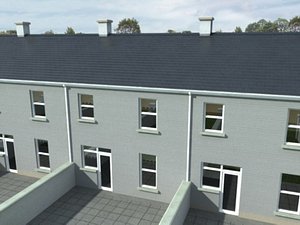 3d model terraced houses