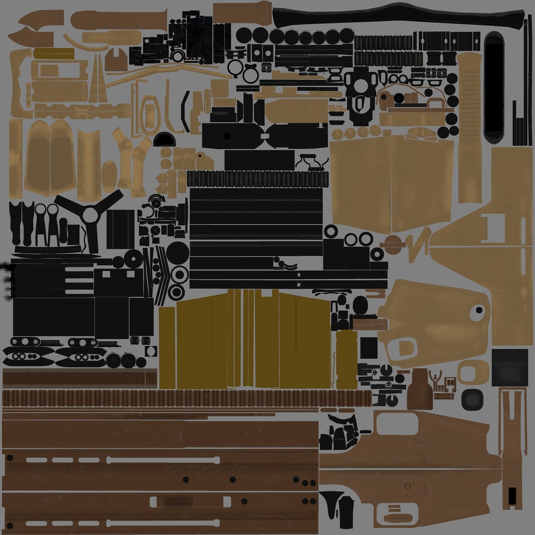 Scar Scar-h Rifle 3D - TurboSquid 1628088