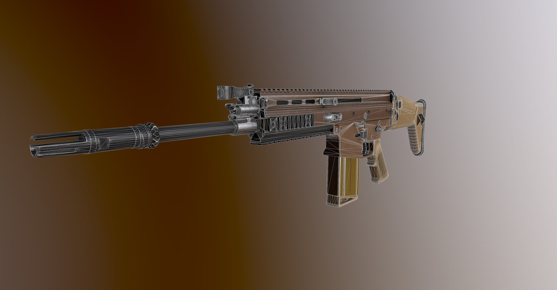 Scar Scar-h Rifle 3D - TurboSquid 1628088