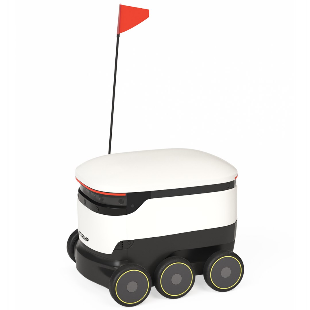 Delivery robot 3D - TurboSquid 1667004