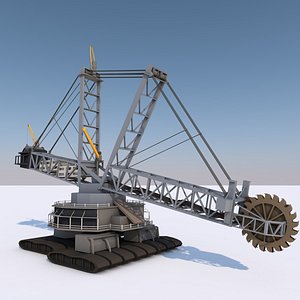 Mining Multi Bucket Wheel Excavator 3D model