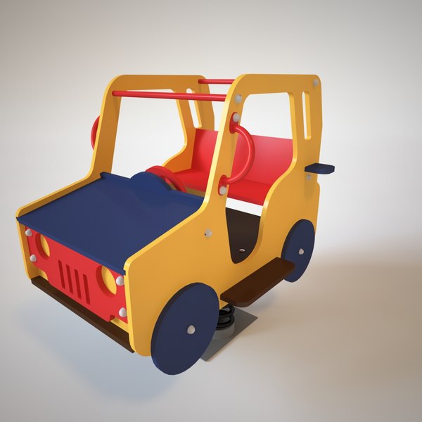 Playground spring car 3D model - TurboSquid 1237254