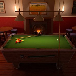 POOL TABLE SCENE