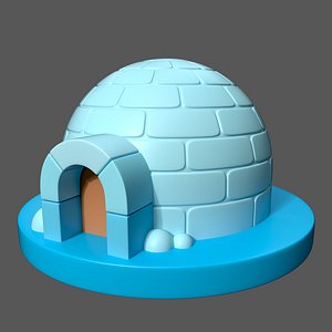 Cartoon Igloo House