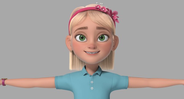 Animated Teen Girl