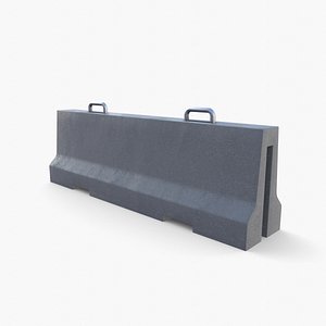 3D Concrete barrier