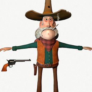 Stylized cowboy