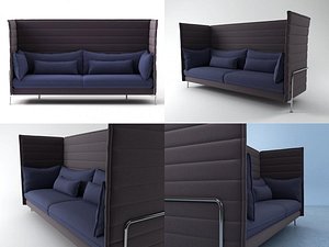 3D alcove 3-seater