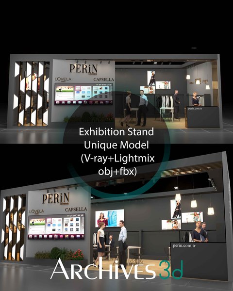 modelo 3d Exhibition Stand Model - Vray-Lightmix - TurboSquid 2030730