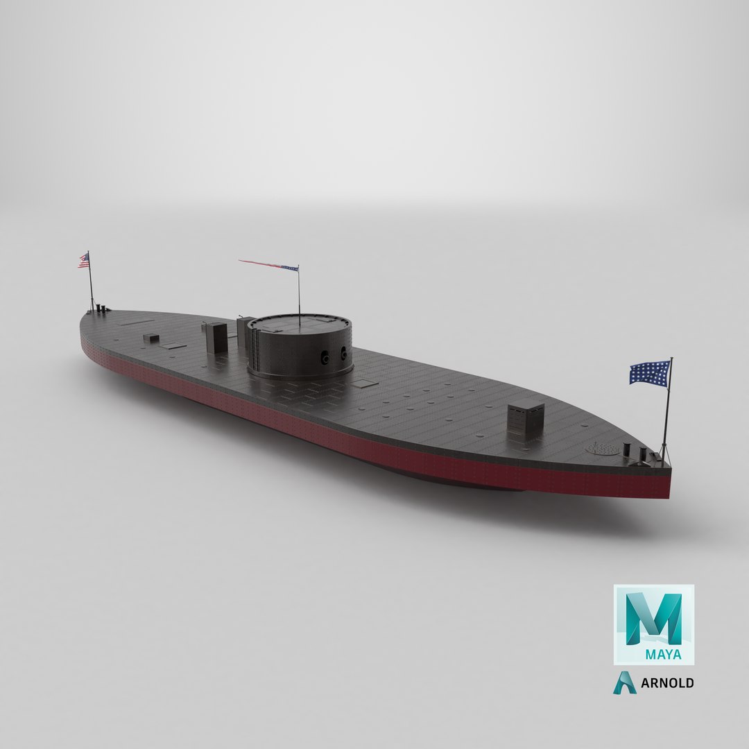USS Monitor New 3D https://p.turbosquid.com/ts-thumb/oG/CbpRs6/8G/stemcell_maya_arnold_render/png/1714751271/1920x1080/fit_q87/f59c91b5be141102668cefea197a1cba20c91ccc/stemcell_maya_arnold_render.jpg