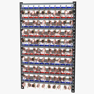 Industrial Key Rack With Keys