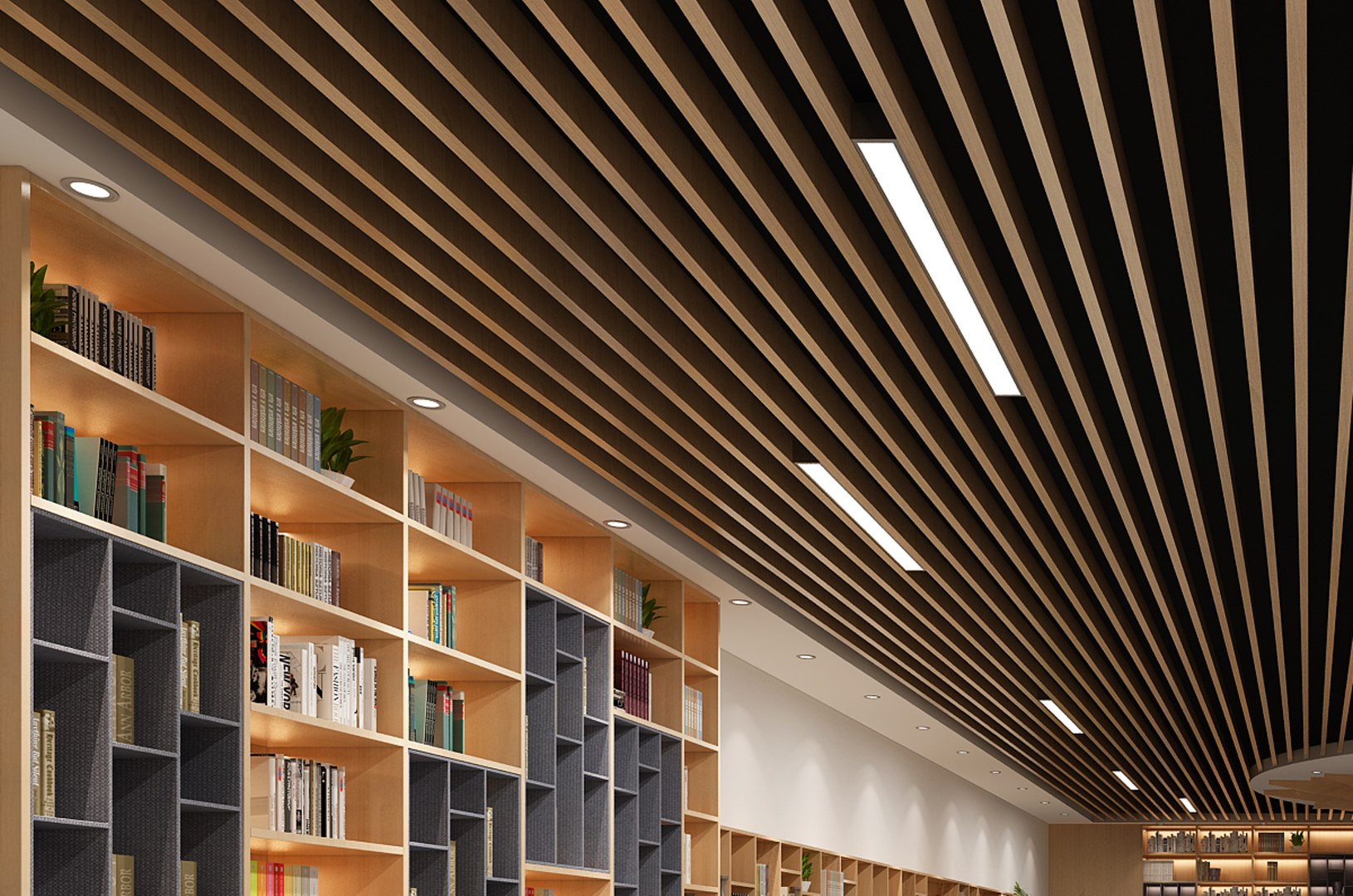 Modern Bookstore Library Model 3D model - TurboSquid 2061235