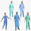 3D rigged doctors 2 model