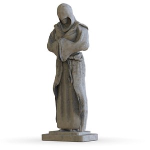 Monk Statue 3D