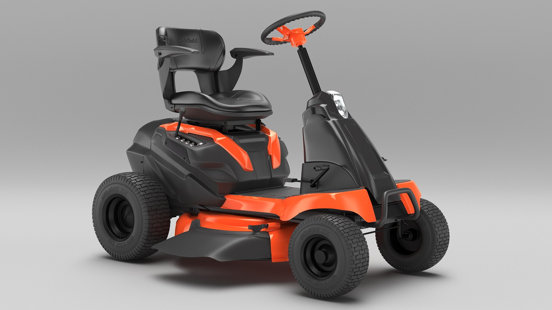 3D Mobile Lawn-Mower Orange Model - TurboSquid 2189633