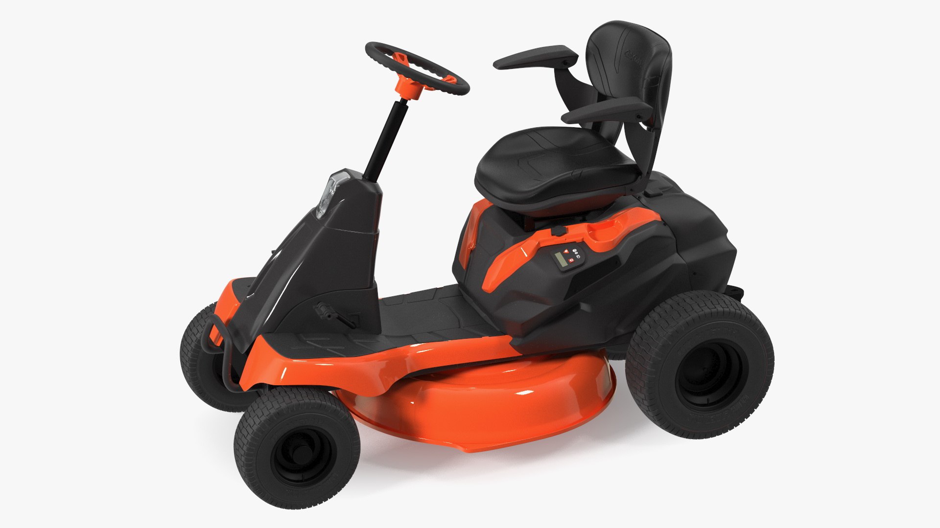 Mobile Lawn-Mower Orange 3D model preview