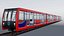 DLR Train London Rigged Animated model