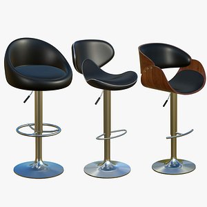 3D Bar Stool Chair V6