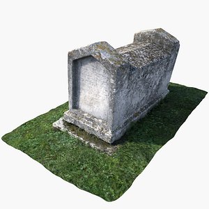 3d tombstone tomb model