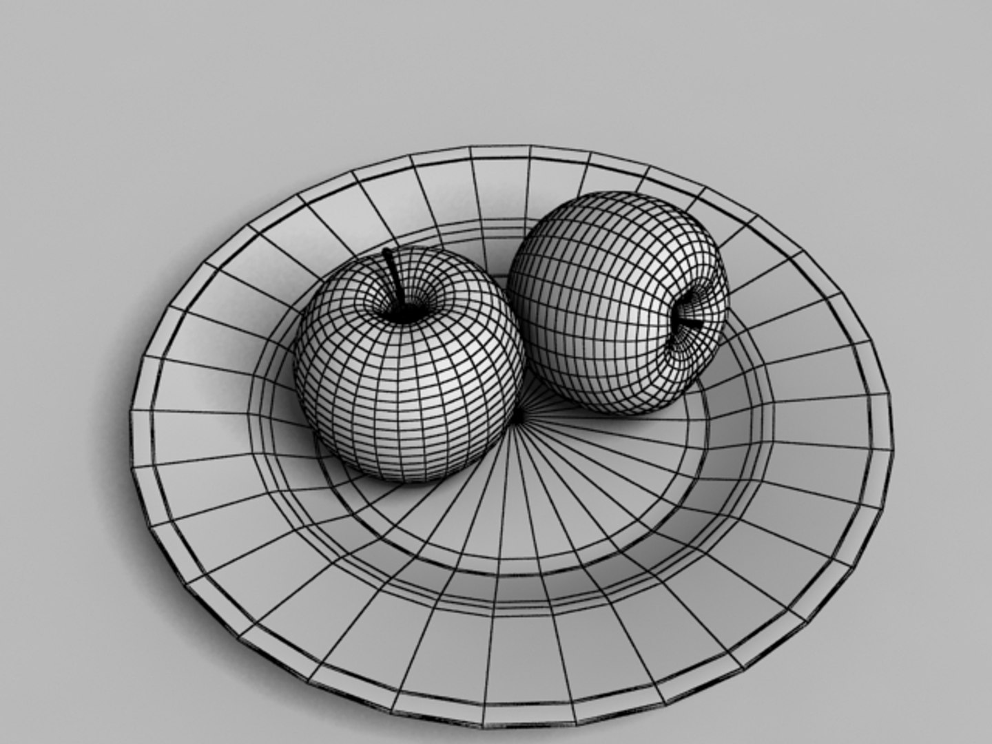 3d Model Apple V-ray