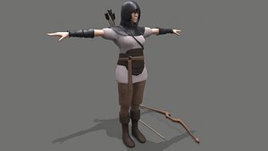 3D Archer Girl