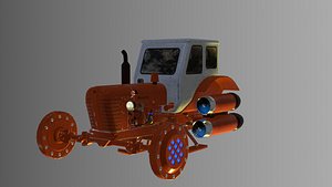 3D soviet tractor mtz-50